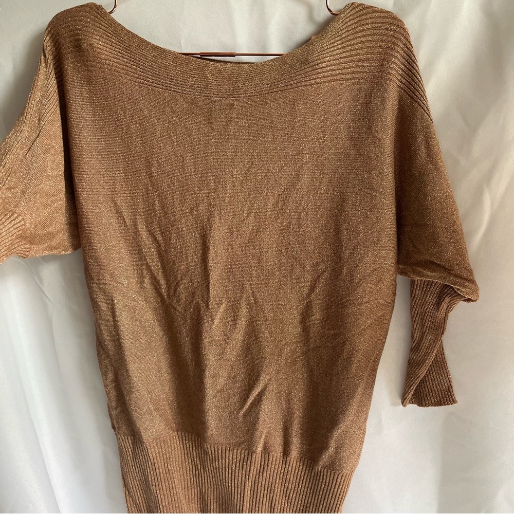Forever 21 sparkle cowl neck sweater